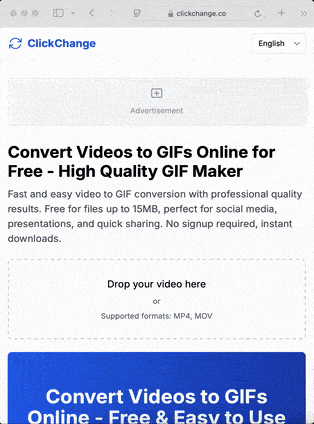 Video to GIF conversion example